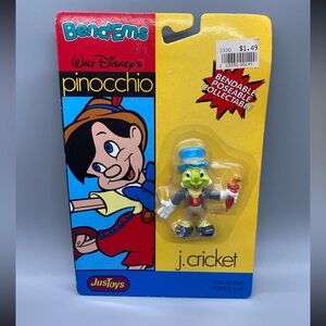 JUS TOYS BEND-EMS WALT DISNEY PINOCCHIO J.CRICKET